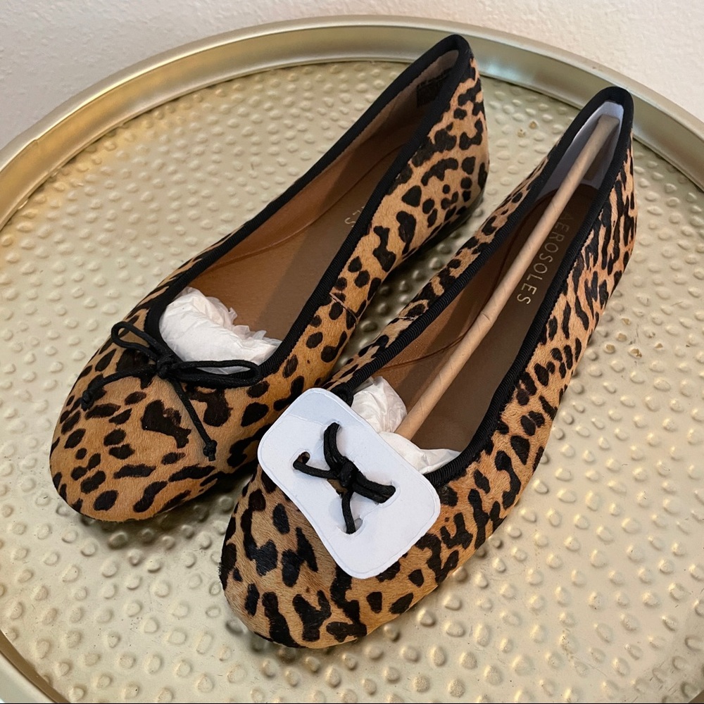 NWOT! Aerosoles calf hair and leather animal print loafers! NEVER WORN!